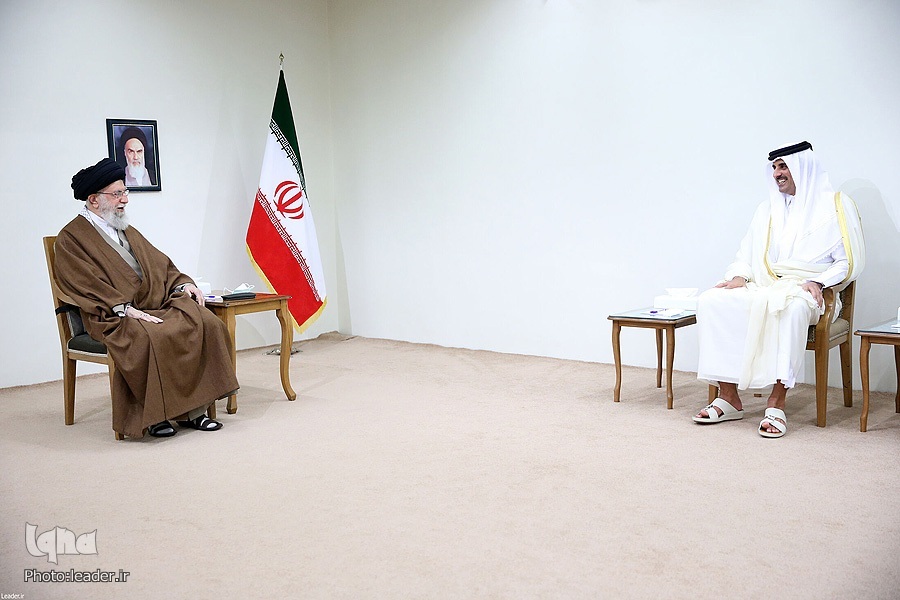 Ayatollah Khamenei received Qatari Emir Sheikh Tamim bin Hamad Al Thani on May 12, 2022