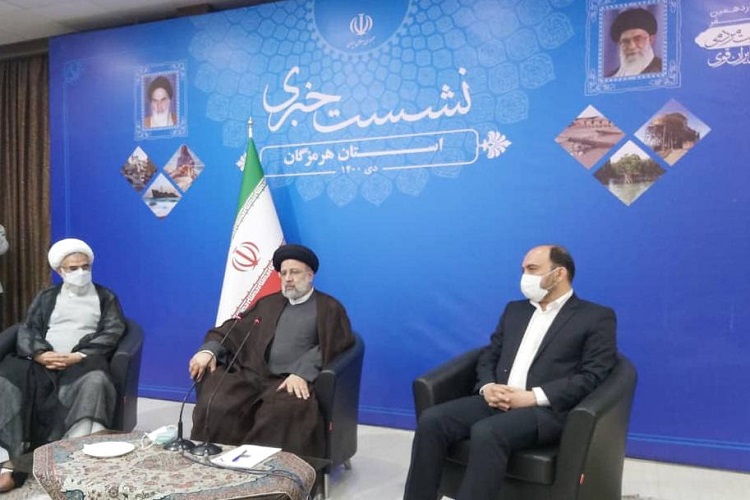 نشست خبری رئیس جمهور در قشم