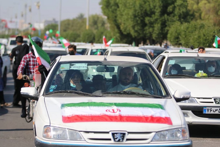 راهپیمایی خودرویی و موتوری 22 بهمن در هرمزگان