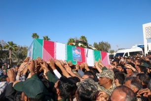 استقبال از شهید مدافع حرم فرودگاه بندرعباس