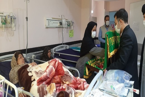 حضور خادمان رضوی در بیمارستان پیامبر اعظم قشم