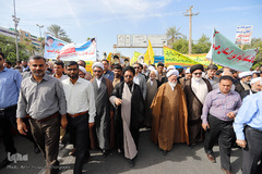 راهپیمایی ۱۳ آبان در بندرعباس