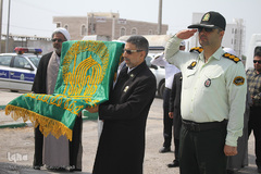 کاروان زیر سایه خورشید در محور غرب استان هرمزگان