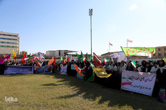 تجدید بیعت بسیجیان با مقام معظم رهبری و آرمان های امام خمینی(ره)