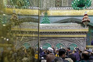 د حضرت امام رضا پر سپيڅلي حرم د ګلونو څیټي کیښودل شول