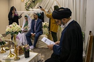 د حضرت  شاهچراغ په سپيڅلي حرم کې د ځوانو جوړو د نکاح  دستورې